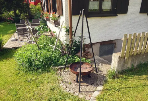 Feuerstelle am Haus