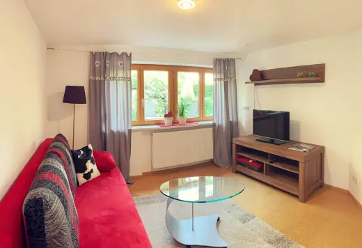 Wohnzimmer mit Schlafsofa